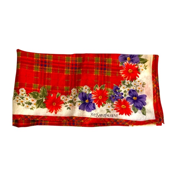 Yves Saint Laurent Flower Twilly Scarf - Picture 5 of 5
